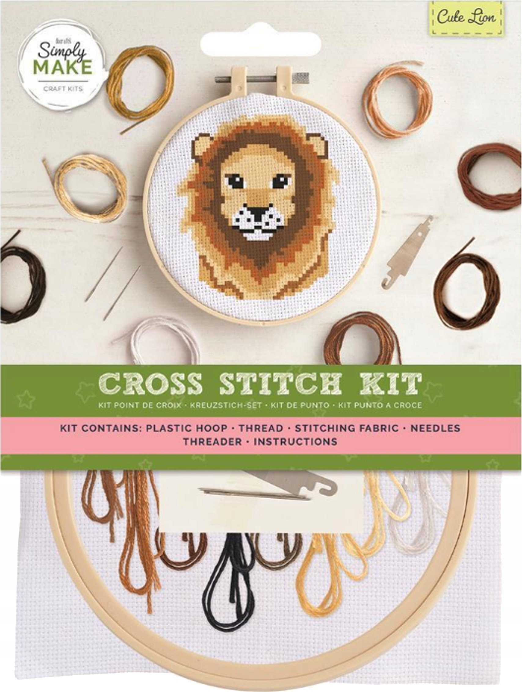 DP Craft ZESTAW DO HAFTU KRZYŻYKOWEGO - UROCZY LEW