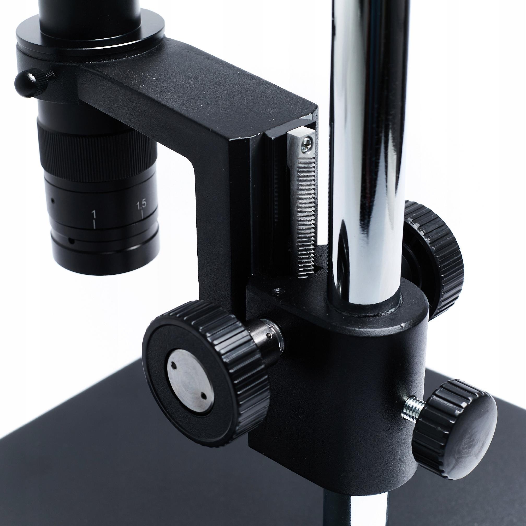 Mikroskop Cyfrowy Oświetlacz 56x Kamera FULL HD 4K z Pomiarem Ekran 8 cali Zestaw