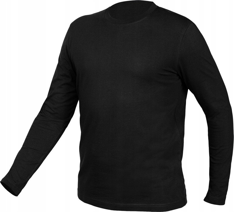 Koszulka z długim rękawem, czarna, rozmiar L