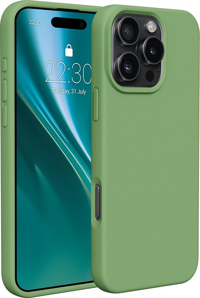 Etteri Nakładka Etteri Silicone Case do iPhone 16 Pro 6,3" jasnozielona