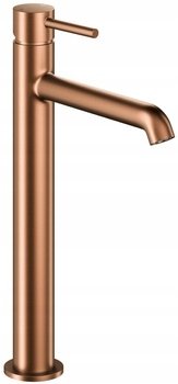 5032-632-34 / KFA / MOZA / BATERIA MINI UMYWALKOWA STOJĄCA NABLATOWA, BRUSHED ROSE GOLD + CLICK CLACK