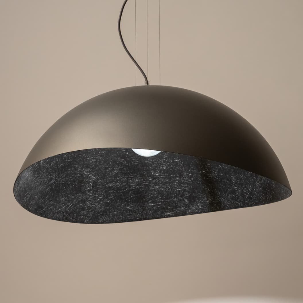 Lampa wisząca Sigma Lampa wisząca SOLARIS 40629 Sigma żywicowa srebrna czarna