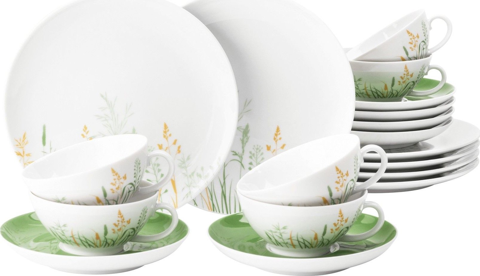 Serwis do herbaty z porcelany dla 6 osób biały - Seltmann