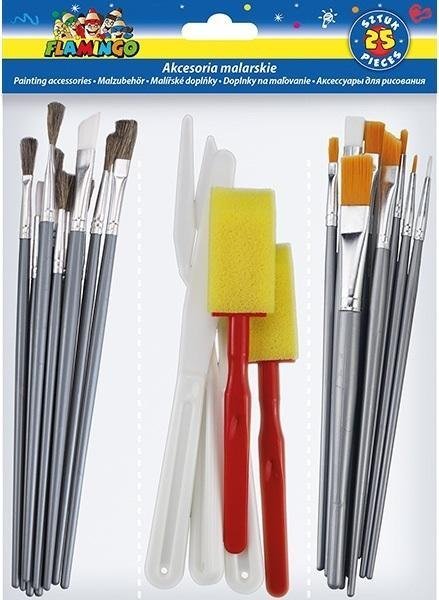 Zestaw akcesoriów artystycznych 25szt