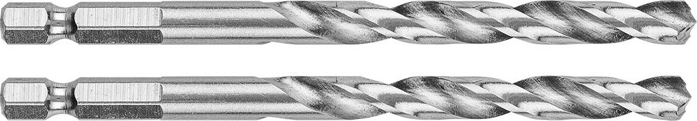 Wiertło Graphite Wiertło do metalu Hex 6,5 mm;, 2 szt.