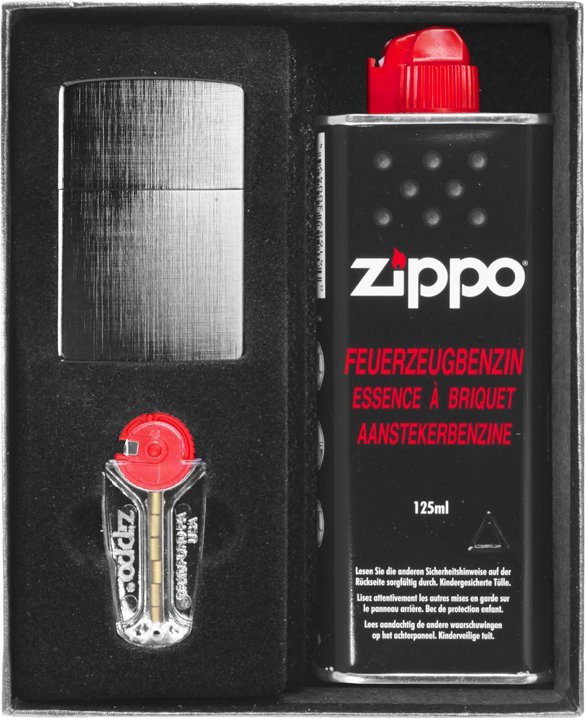 Zestaw ZIPPO Zapalniczka LINEN WAVE Prezentowy No1