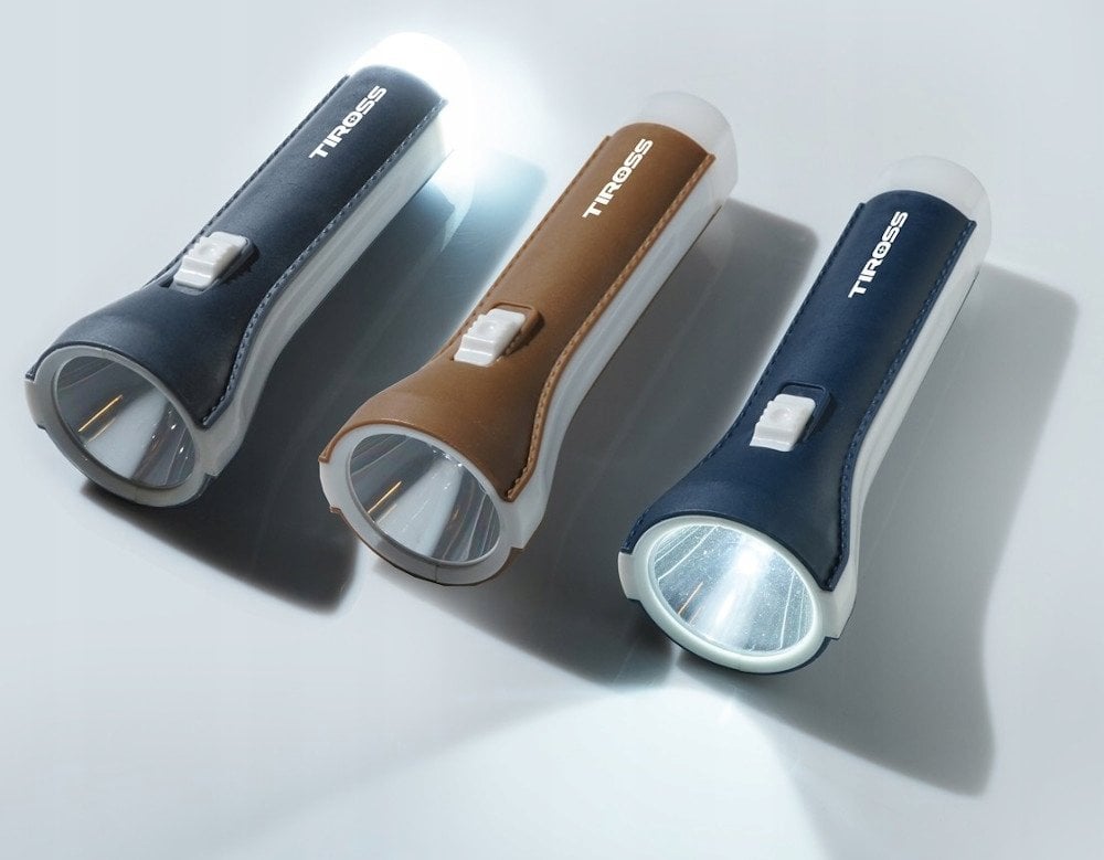 Latarka Tiross TIROSS LATARKA NA BATERIE AA 1W LED 60lm+1 LED 35lm