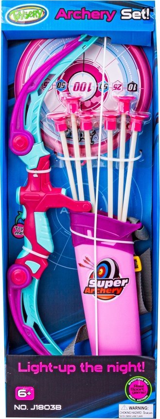 Zestaw Łuczniczy, Łuk + Akcesoria, Strzały, Tarcza Róż