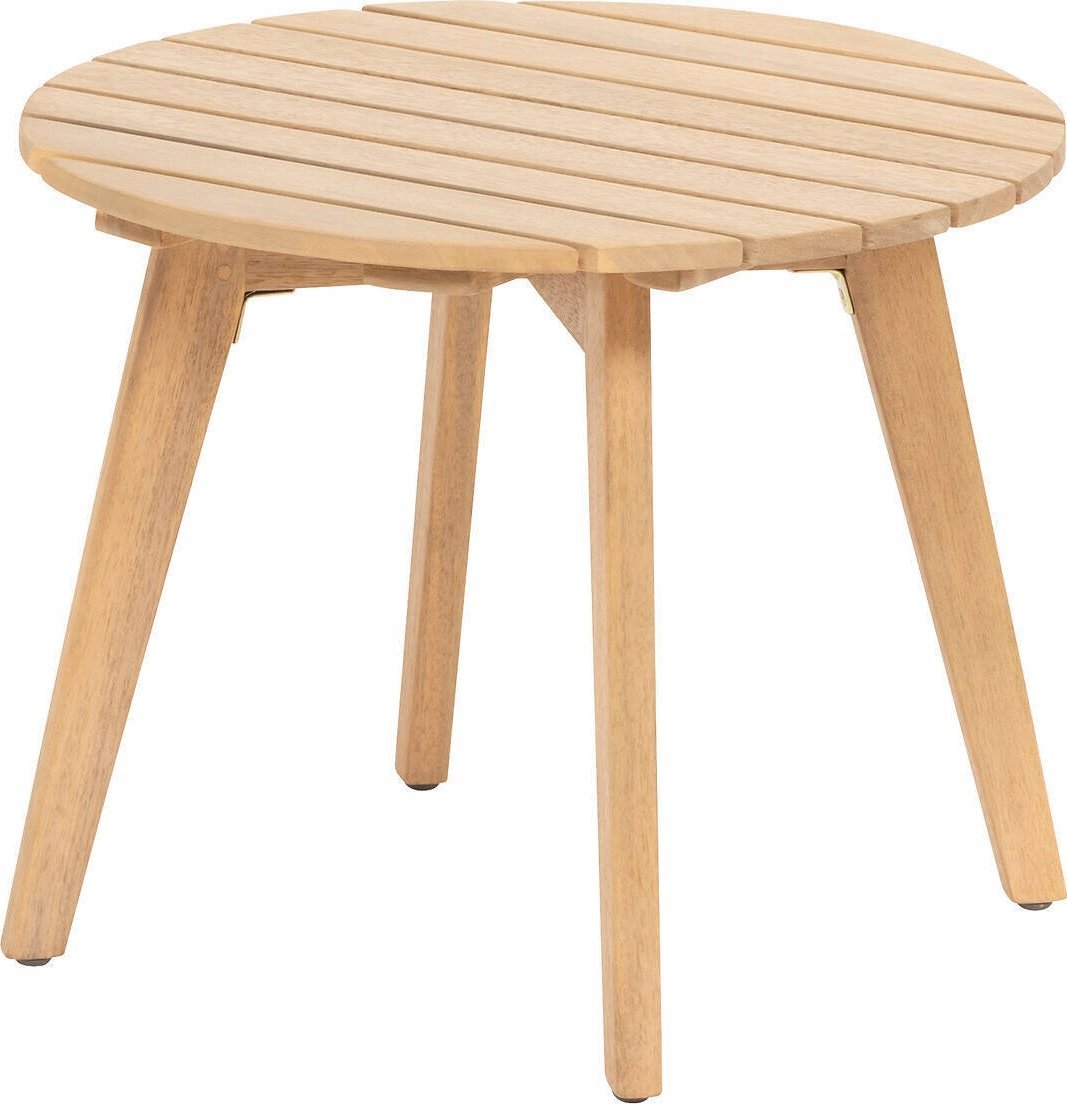 DLGTP Stolik ogrodowy z drewna akacji OLVINIA, Ø 40 cm