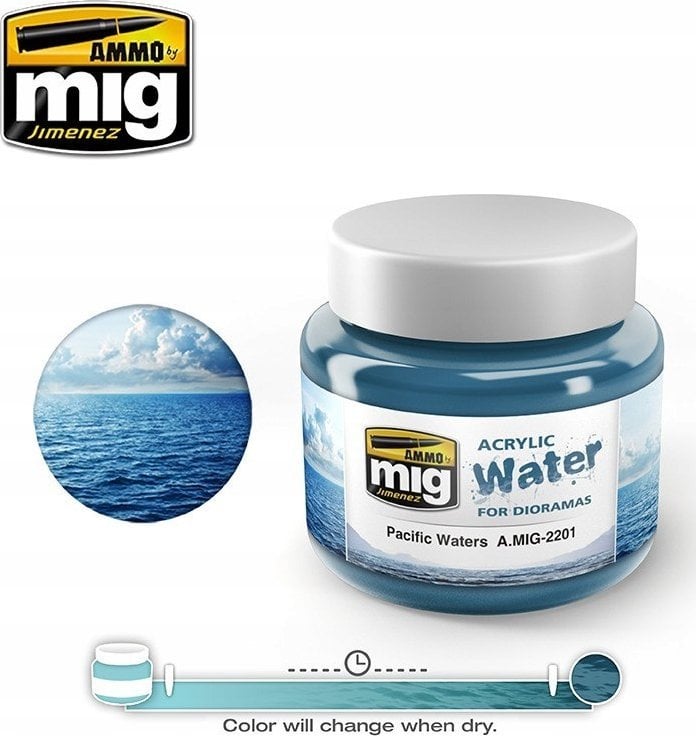Vallejo Ammo: Acrylic Water - Pacific Waters (250 ml)
