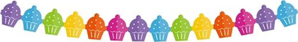 GoDan Girlanda Babeczki - 360 cm - 1 szt. uniwersalny