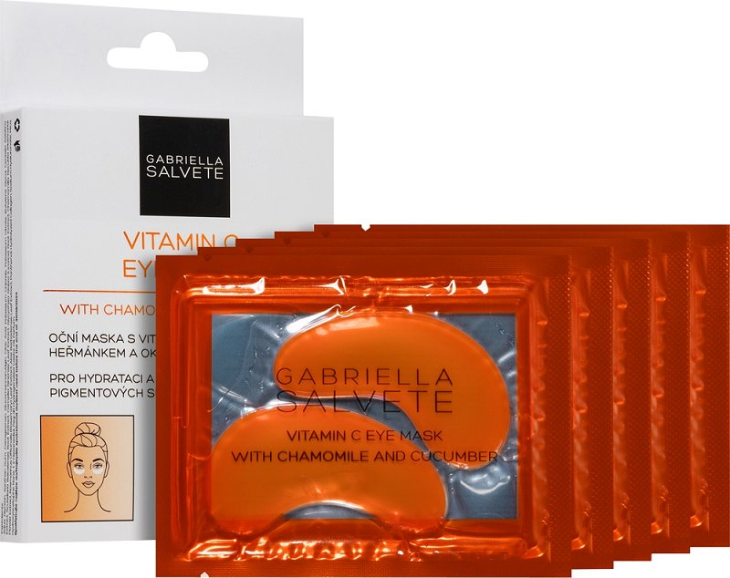 Gabriella Salvete Eye Mask Vitamina C Maska Pod Oczy Against Swelling With Cucumber Extract And Chamomile - 5 Par