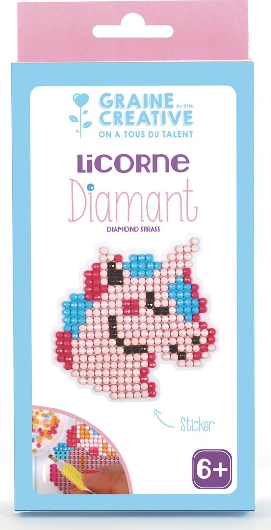 Graine Creative Naklejka Diamentowa Mozaika Jednorożec