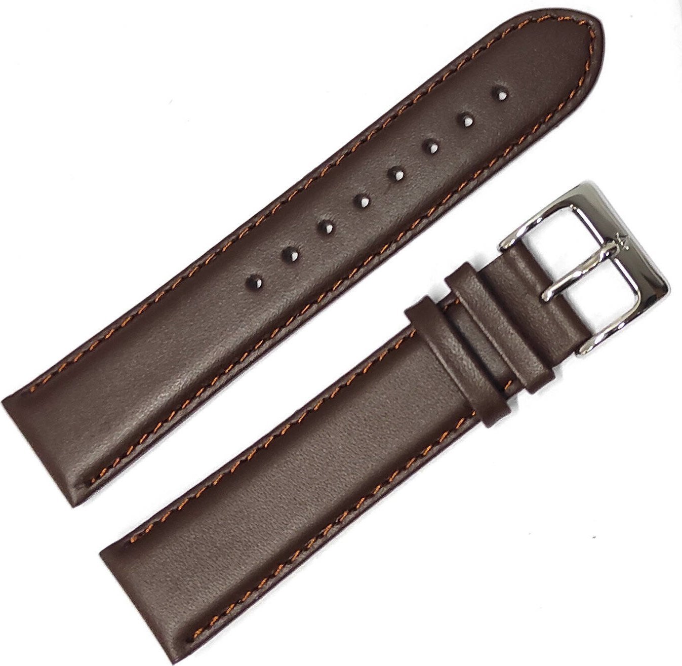 Skórzany pasek do zegarka Atlantic 22 mm BR-22 9593 brązowy .