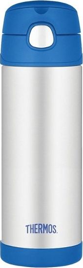 Thermos Kubek dla dzieci ze słomką Thermos FUNtainer 470 ml (stalowy/niebieski)