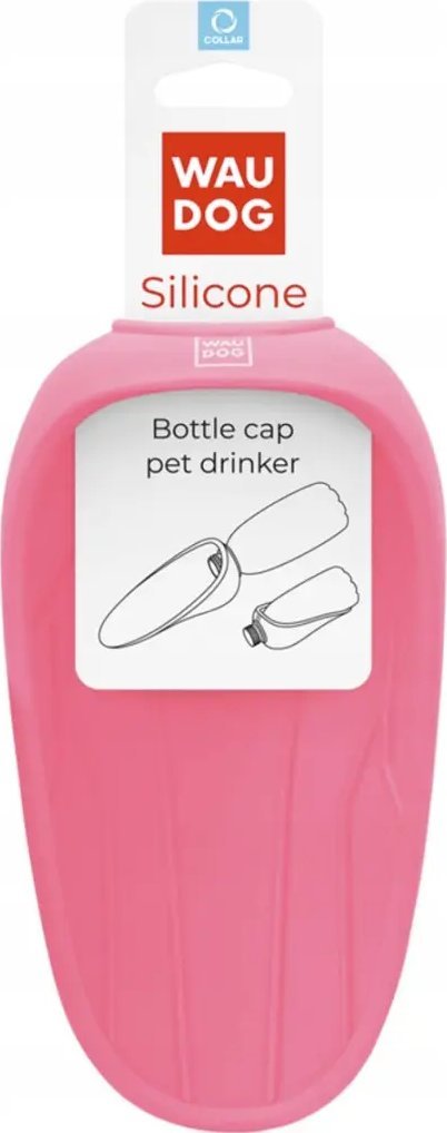 Collar WAUDOG Nakładka Silikonowa na Butelkę do Picia Różowa