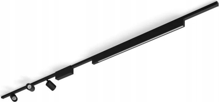 Lampa sufitowa Signify Philips Hue Perifo Basis-Set Deckenl. 3 Spots+Lightbar Schwarz