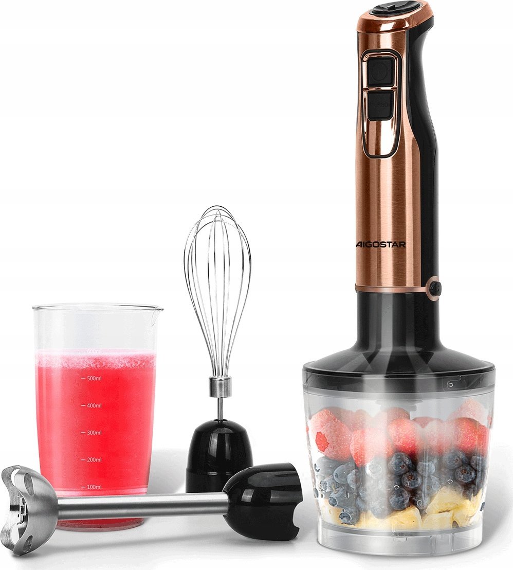 Blender Aigostar Blender Reczny Aigostar Malakser Trzepaczka Kruszy Lód 1000W