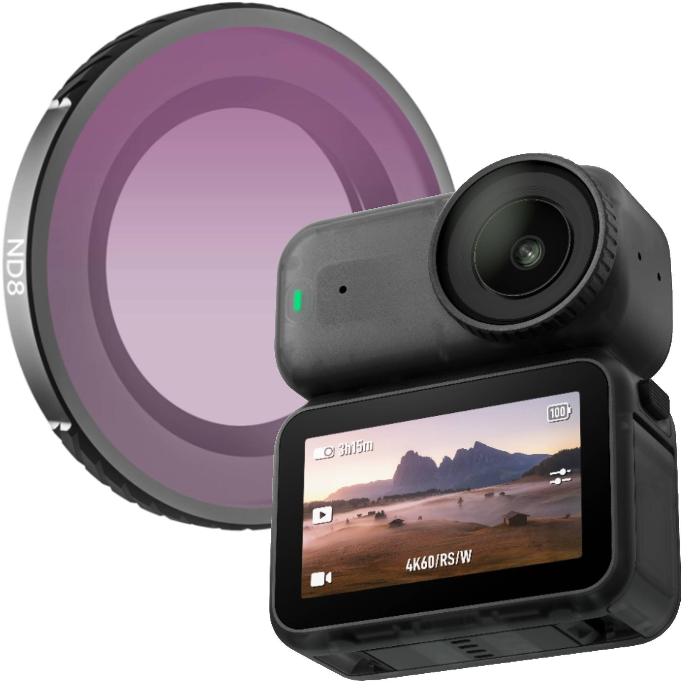 SunnyLife Filtr ND8 szary filtr neutralny ochronny do kamery sportowej DJI OSMO NANO