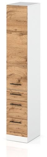 Słupek Kuchenny Stojący 30cm Szafka 3 Szuflady S30s3 Spremium Dąb Wotan