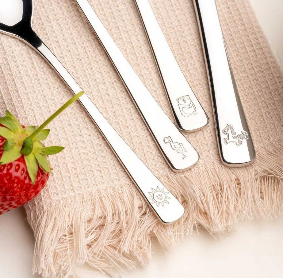 Leonardo Zestaw 4cz sztućców dla dzieci panda,kucyk,flaming BAMBINI - Leonardo