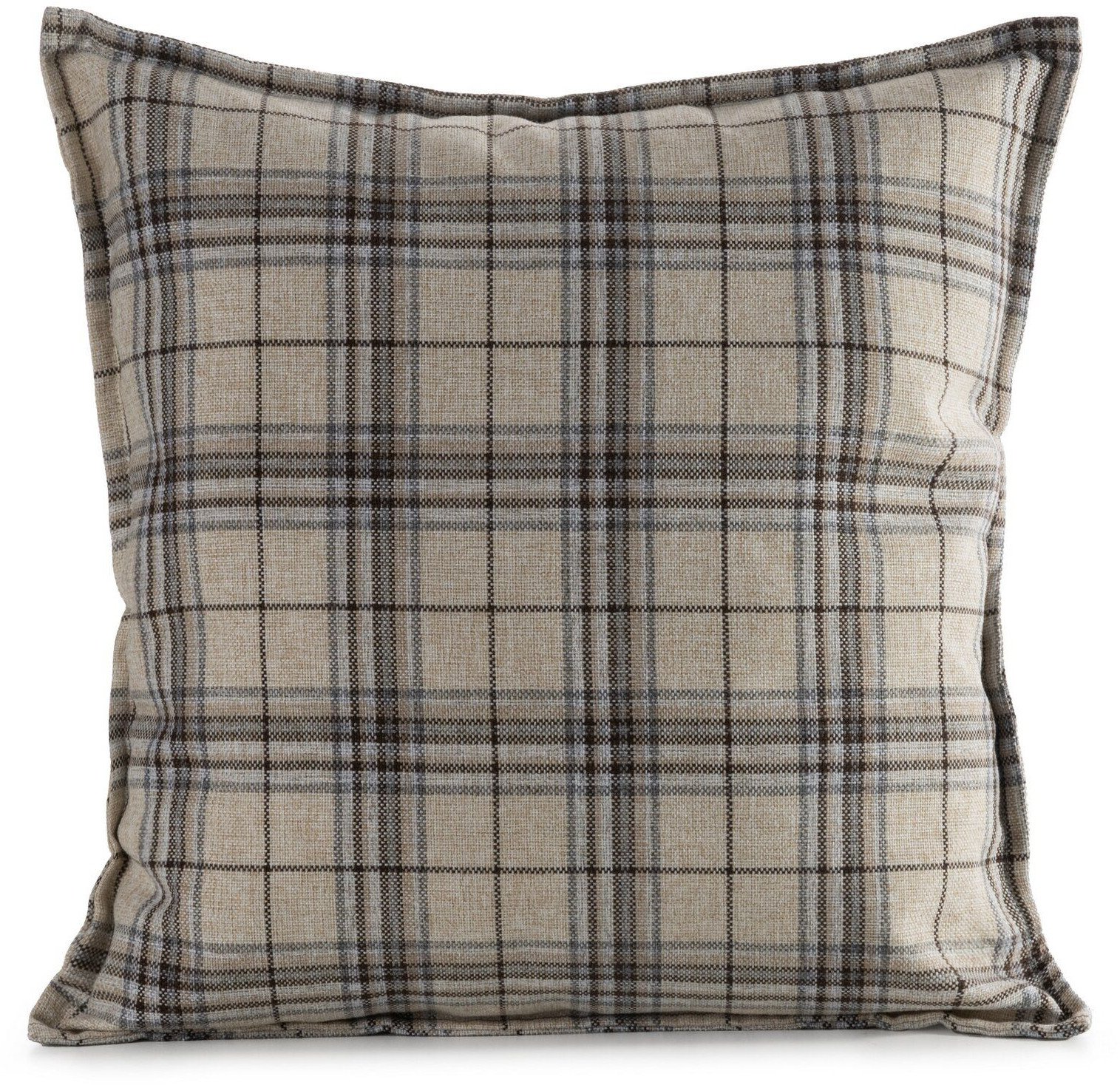 Poszewka ogrodowa GARDEN 45x45 cm kremowa kratka wodoodporna