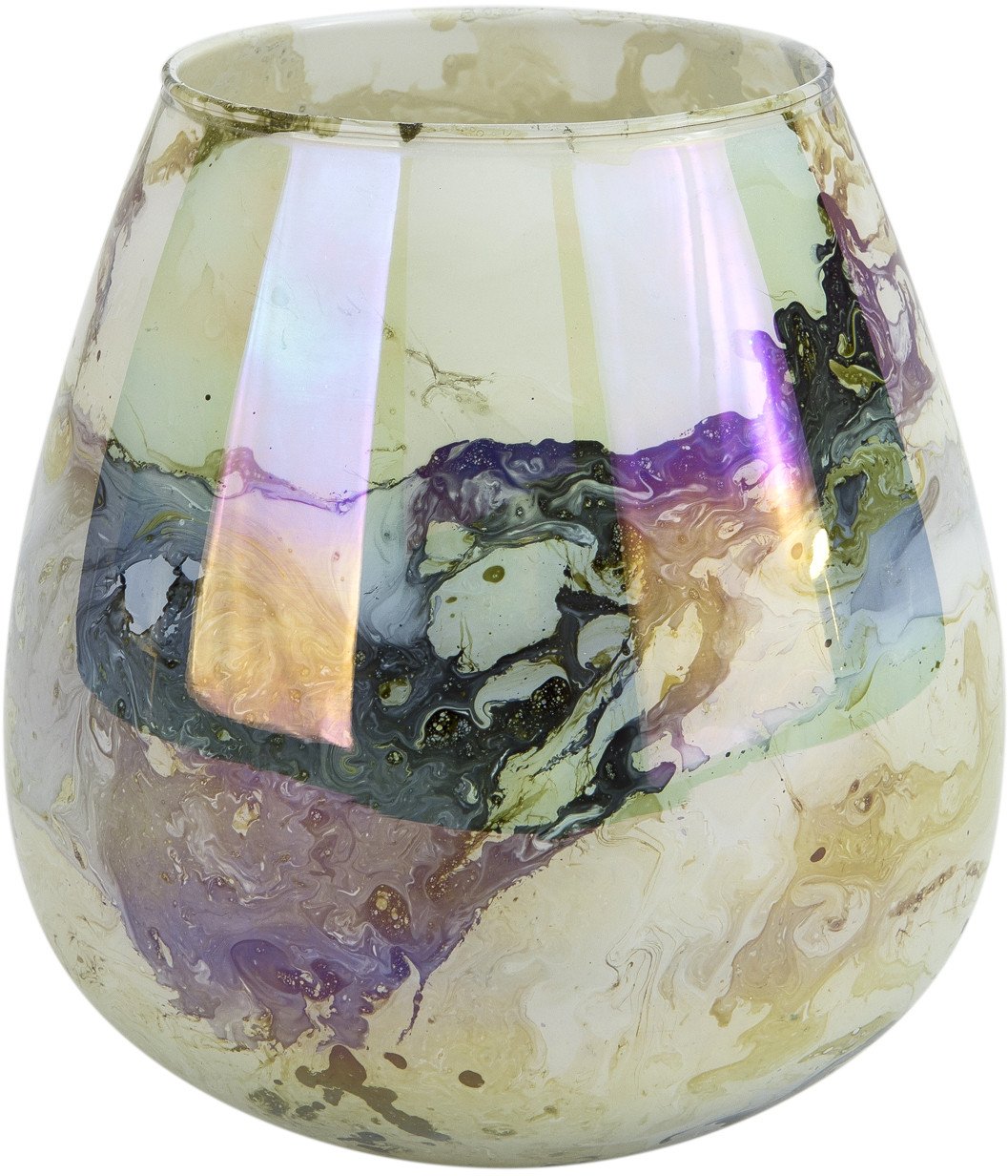 Wazon szklany 18cm abstrakcja