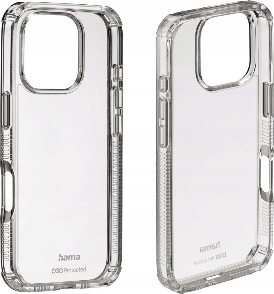 Hama EXTREME PROTECT D3O FUTERAŁ GSM DLA IPHONE 16 PRO, PRZEŹROCZYSTY