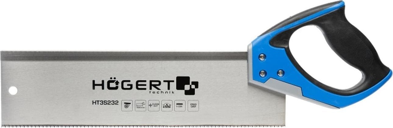 Högert Technik Piła grzbietnica 350 mm, 11 TPI, ostrza hartowane, dwustronnie ostrzone HT3S232