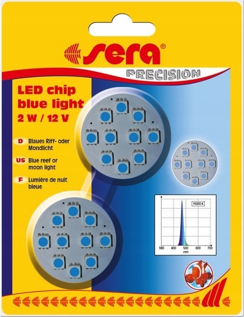 Sera Diody LED chip blue light 2 W / 12 V, 2szt/OPAK