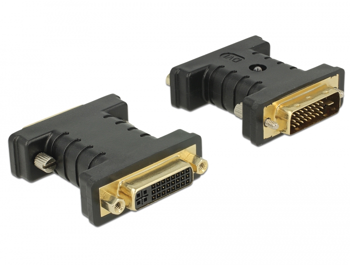Adapter AV Delock DVI-D - DVI-I czarny (63313)