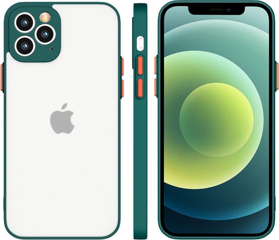 Hurtel Milky Case silikonowe elastyczne półprzezroczyste etui do Xiaomi Redmi 10X 4G / Xiaomi Redmi Note 9 ciemnozielony