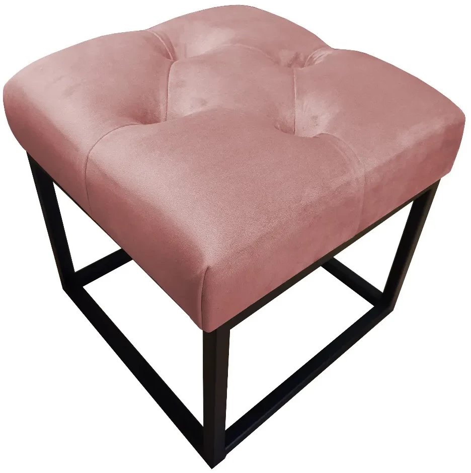 Pufa CHARLIE MG VELVET różowa ATOS