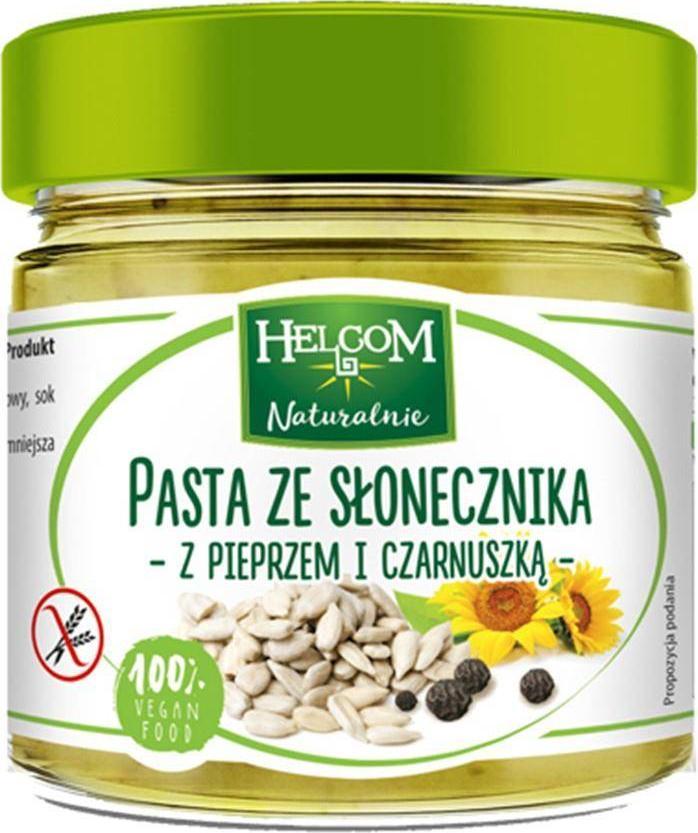 Helcom Naturalnie Pasta ze słonecznika z pieprzem i czarnuszką Helcom, 180g