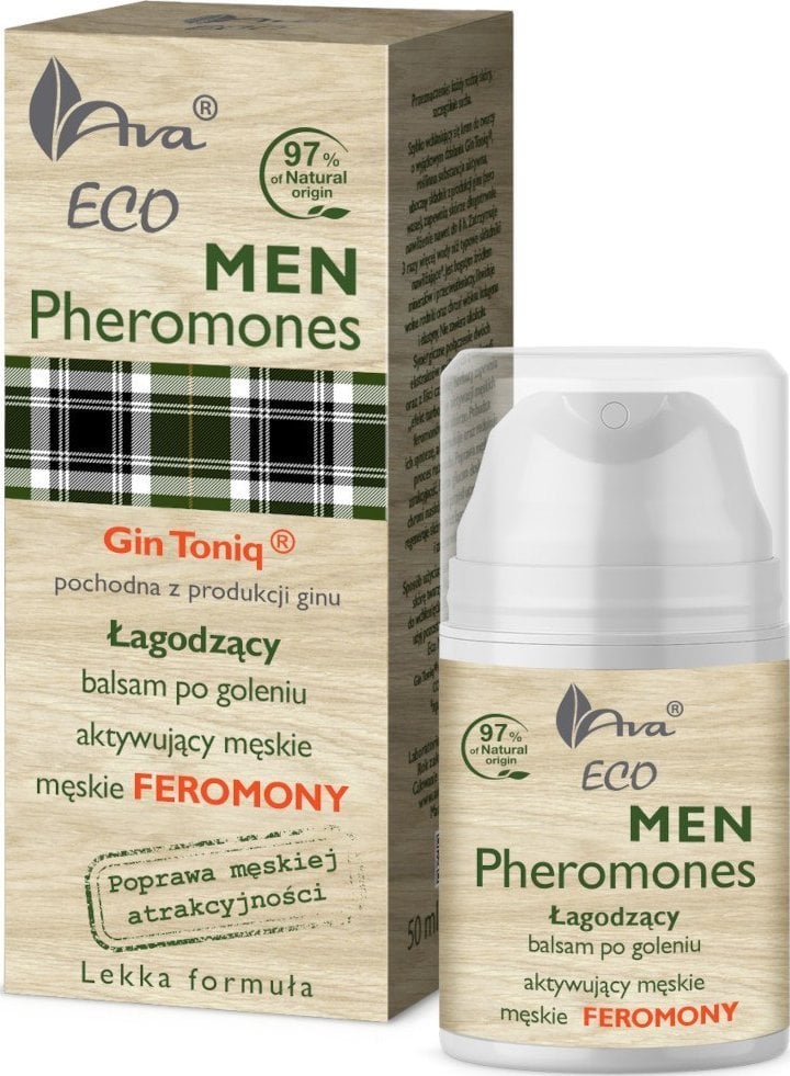 AVA LABORATORIUM_Eco Men Pheromonoes łagodzący balsam po goleniu aktywujący męskie feromony 50ml