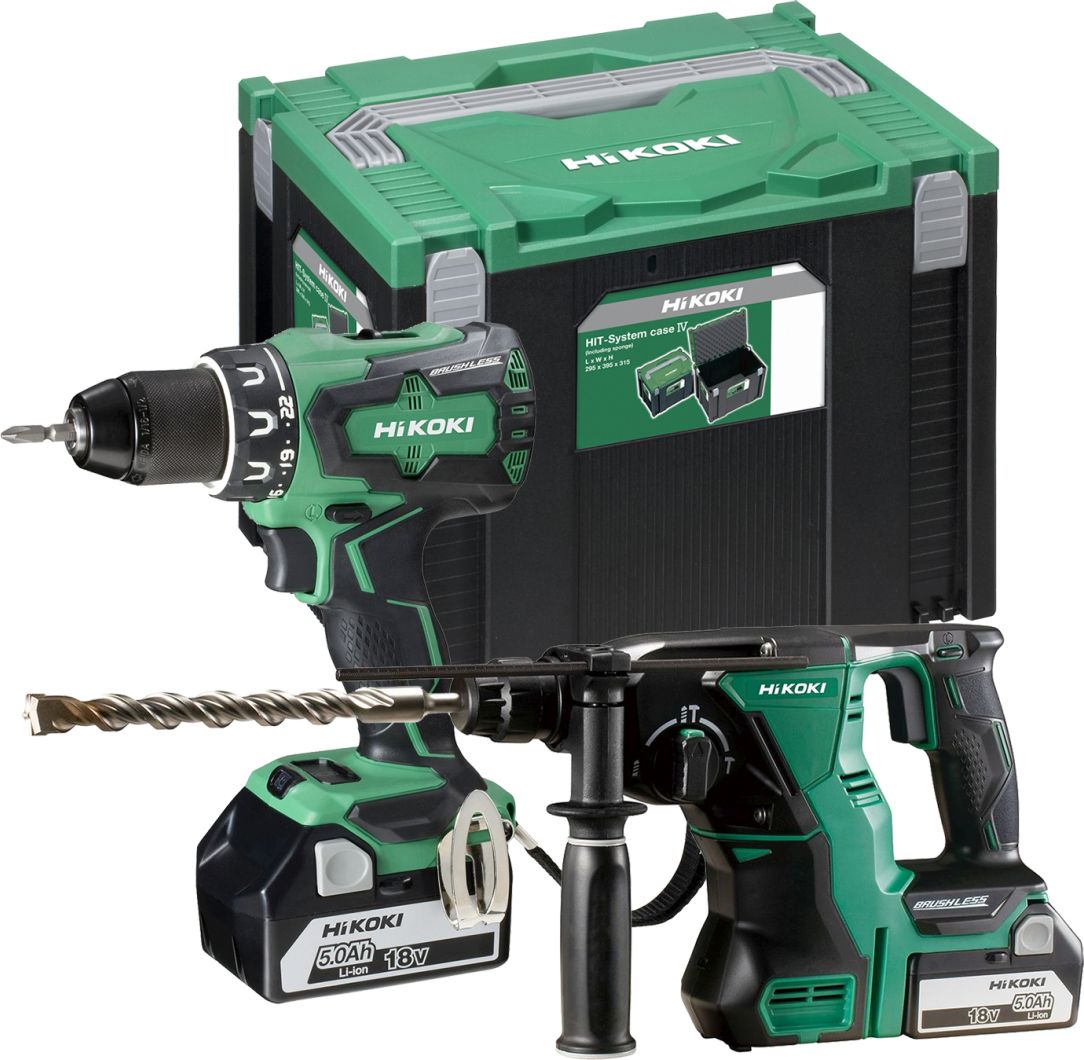 Zestaw elektronarzędzi Hikoki 6-elementowy (KC18DRBLWDZ)