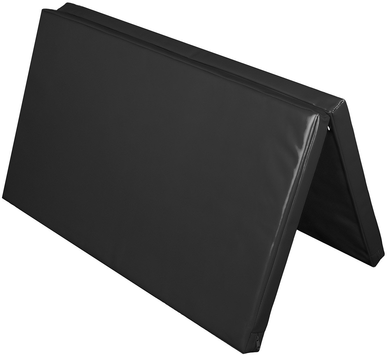 Materac dwuczęściowy z rzepami UNDERFIT 130 x 120 x 6 cm twardy czarny