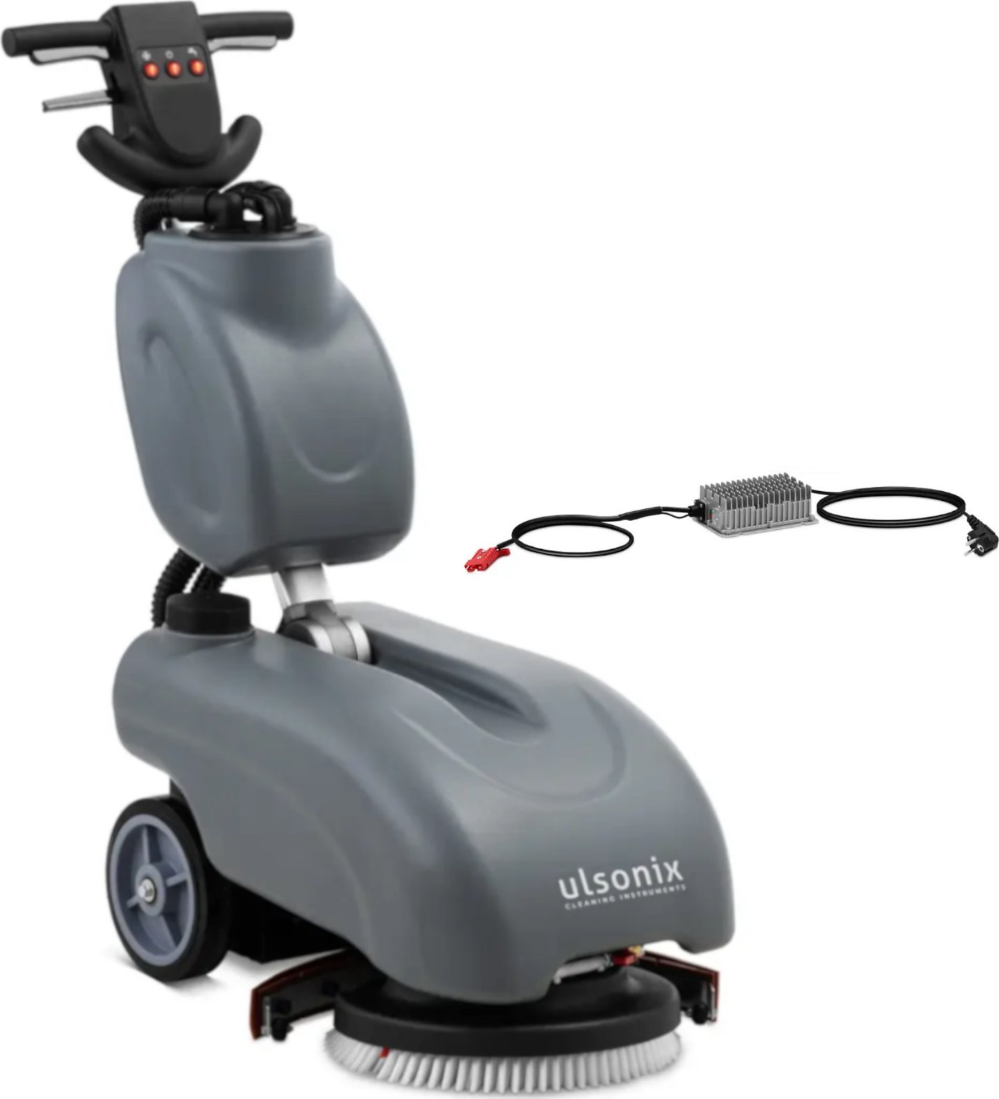 Ulsonix Szorowarka akumulatorowa do czyszczenia podłóg 35 cm 14'' 11.6 l 140 obr./min Szorowarka akumulatorowa do czyszczenia podłóg 35 cm 14'' 11.6 l