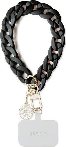 Guess Guess GUOUCBMC4MK Universal Big Hand Strap czarny/black Acrylic 4G Charm