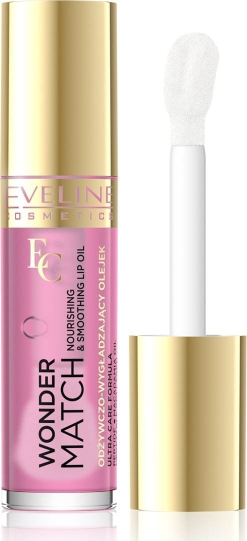 EVELINE KOLOROWKA EVELINE Wonder Match Odżywczo Wygładzający Olejek do ust nr 02-Delicate Rose 5 ml