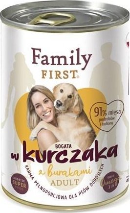 Family First FamilyFirst Bogata w kurczaka+burak adult 400g