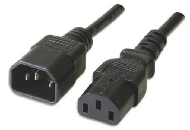 Kabel zasilający Manhattan kabel zasilający czarny 3 m C13 panel C14 panel