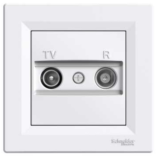 Schneider Electric Gniazdo antenowe RTV końcowe 1dB bez ramki białe - EPH3300721