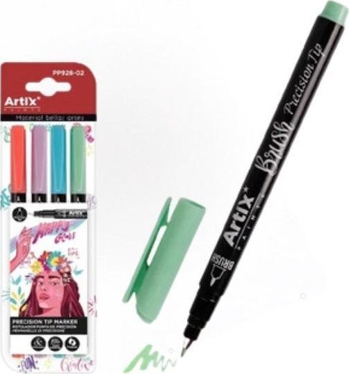 Markery z precyzyjną końcówką Happy Colors 4 kol