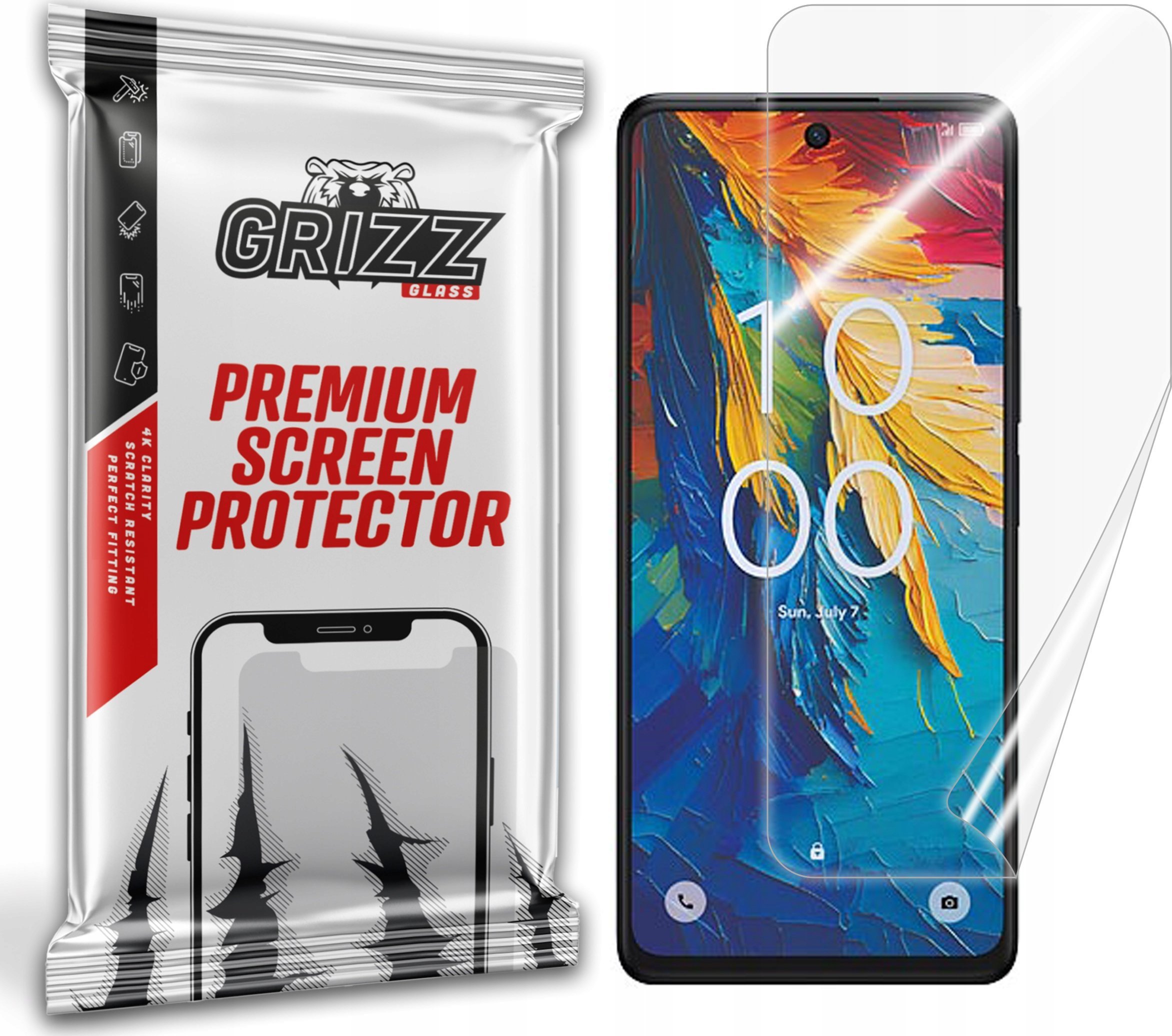 GrizzGlass Folia ceramiczna GrizzGlass CeramicFilm do TCL 50 XL NXTPAPER