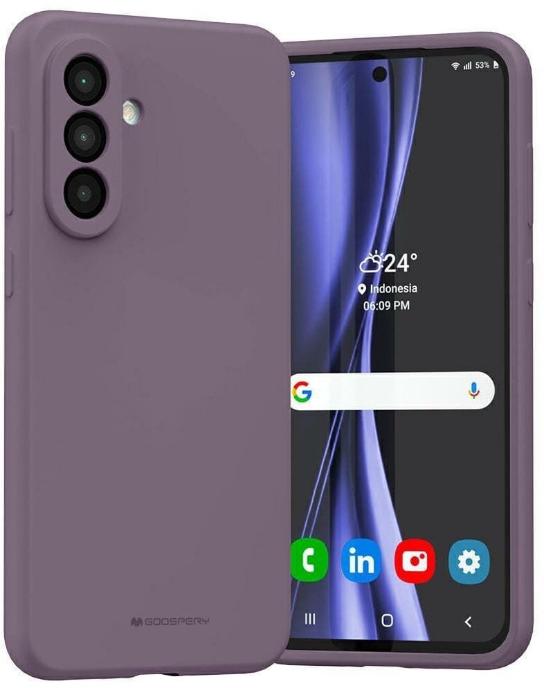 Etui Mercury Silicone do Samsung Galaxy A36 fioletowy