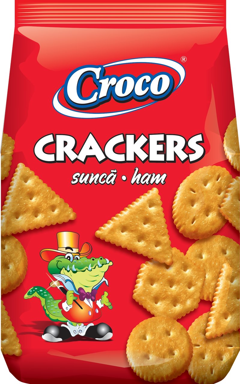 Krakersy o smaku szynki 100g - Croco