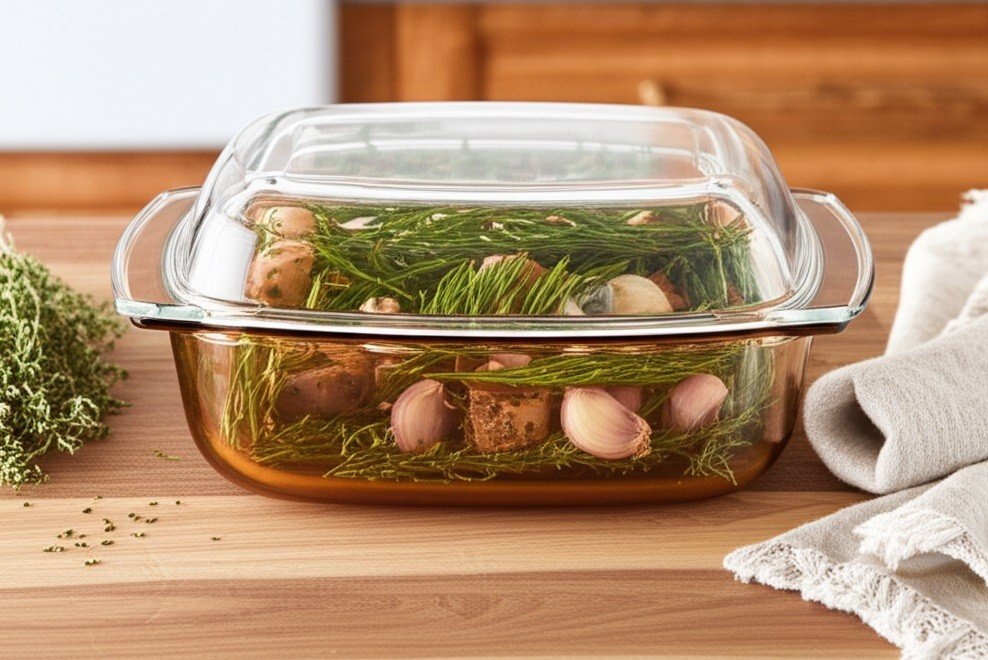 Naczynie żaroodporne 3,5 L Amber Clear Simax