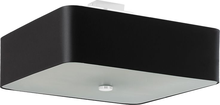 Lampa sufitowa Lumes Czarny kwadratowy plafon LED - EX667-Lokki