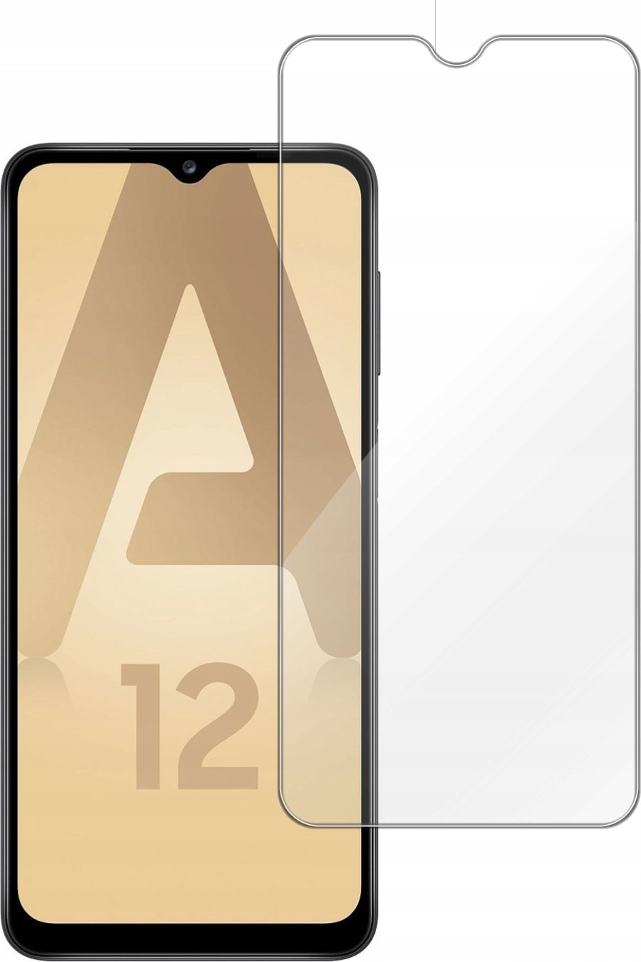 etumi Szkło Hartowane 9H Do Samsung Galaxy A12 Szybka Szkiełko Ochronne Na Ekran Twarde Płaskie Przód / Ochrona Matrycy Telefonu Glas0153